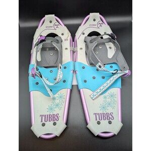 Tubbs Storm 19” Purple Kid Snowshoes Aluminum Frame Easy On/Off Quick Binding